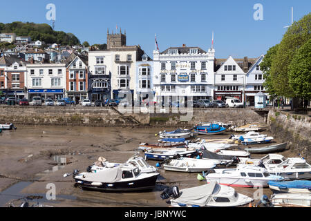 Il porto interno in Dartmouth South Devon Foto Stock