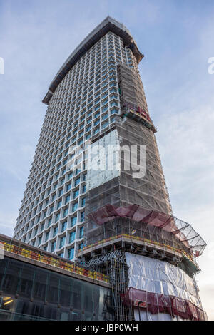 Lavori di costruzione e sviluppo sul punto centrale di Londra, Regno Unito Foto Stock