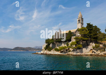 Monastero Francescano, Lopud, Croazia Foto Stock