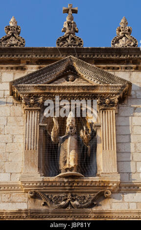 Statua di San Biagio, Dubrovnik Foto Stock