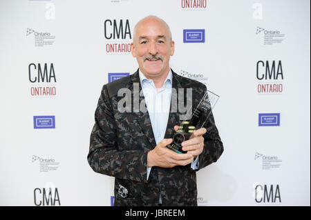 London, Canada. 11 Giugno, 2017. London, Ontario. 11 giugno 2017. 2017 CMA Ontario (Country Music Association Ontario) la premiazione. Nella foto, Steve Coady. Credito: EXImages/Alamy Live News Foto Stock