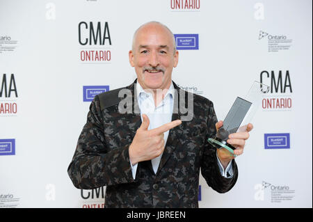 London, Canada. 11 Giugno, 2017. London, Ontario. 11 giugno 2017. 2017 CMA Ontario (Country Music Association Ontario) la premiazione. Nella foto, Steve Coady. Credito: EXImages/Alamy Live News Foto Stock