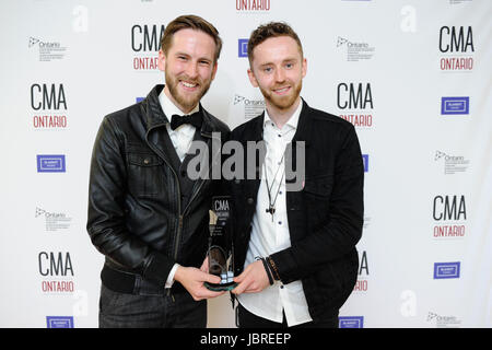 London, Canada. 11 Giugno, 2017. London, Ontario. 11 giugno 2017. 2017 CMA Ontario (Country Music Association Ontario) la premiazione. Nella foto, la Abrams. Credito: EXImages/Alamy Live News Foto Stock