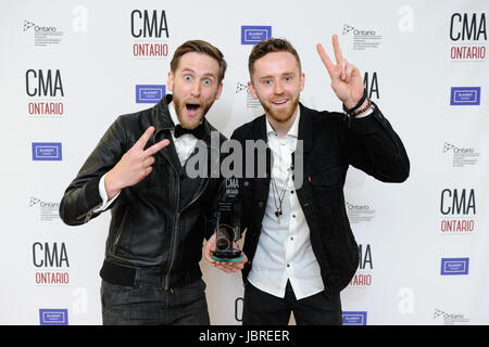 London, Canada. 11 Giugno, 2017. London, Ontario. 11 giugno 2017. 2017 CMA Ontario (Country Music Association Ontario) la premiazione. Nella foto, la Abrams. Credito: EXImages/Alamy Live News Foto Stock