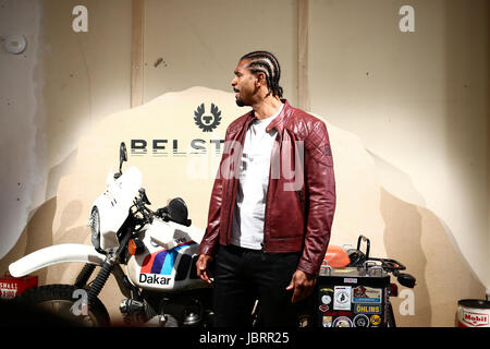 David Haye a Belstaff AW17 presentazione Foto Stock