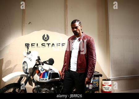 David Haye a Belstaff AW17 presentazione Foto Stock