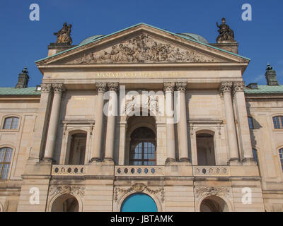 Japanisches Palais significato Palazzo Giapponese edificio barocco in Neustadt banca del fiume Elba costruito nel 1715 a Dresda Germania Foto Stock