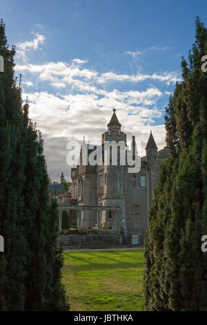 Abbotsford House dai giardini, Melrose, Scottish Borders Foto Stock