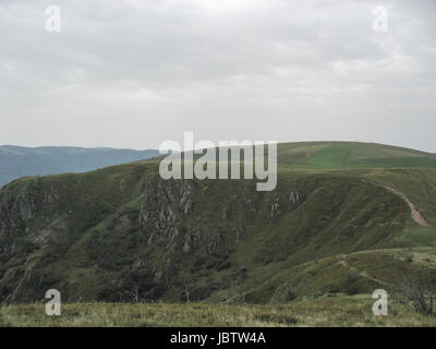 Paesaggio in Vosges e la vista dal Petit ballon d'Alsace Foto Stock