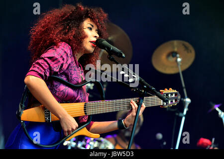 Oldenburg, Germania, concerto di Saengerin Flavia Coelho e banda Foto Stock