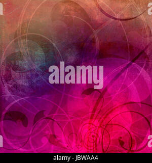 Abstrakte malerei im mixed-media-stil Foto Stock