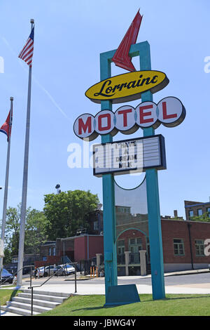 Memphis, TN, Stati Uniti d'America - 9 Giugno 2017: La Lorraine Motel, sito del National Civil Rights Museum e il sito dell'assassinio del dottor Martin Luther K Foto Stock