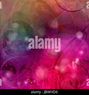 Abstrakte malerei im mixed-media-stil Foto Stock