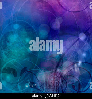 Abstrakte malerei im mixed-media-stil Foto Stock