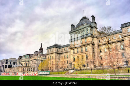 Il vecchio Palazzo di Giustizia su Champ de Mars in Montreal, Canada Foto Stock