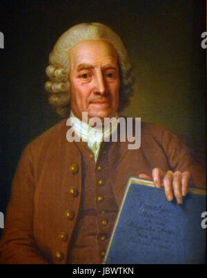 EMANUEL SWEDENBORG (1688-1772), filosofo svedese inventore e scienziato circa 1766 dipinta da Per Krafft il sambuco Foto Stock