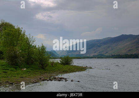 Derwent Water nel Lake District in Cumbria Foto Stock