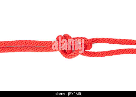 Nodo di Scotta isolato su bianco dbackground Foto Stock