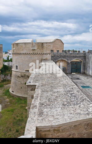 De Monti castello di Corigliano d'Otranto. La Puglia. L'Italia. Foto Stock