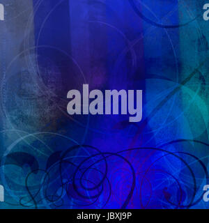 Abstrakte malerei im mixed-media-stil Foto Stock