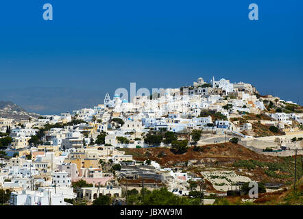 Pyrgos Village, Santorini, Grecia Foto Stock