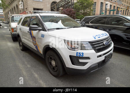 La polizia di Filadelfia ford interceptor utility auto di pattuglia veicolo USA Foto Stock