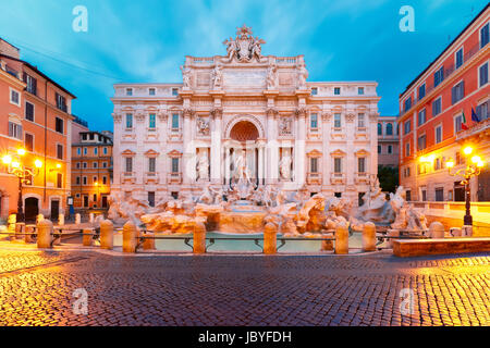 La fontana di Trevi o la Fontana di Trevi a Roma, Italia Foto Stock