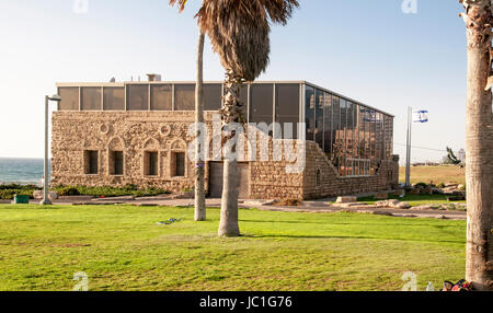 Israele, Tel Aviv, Museo di Etzel movimento di liberazione Irgun Tzvai Leumi, literarily Nazionale Movimento militare, in una vecchia casa araba che è stato Foto Stock