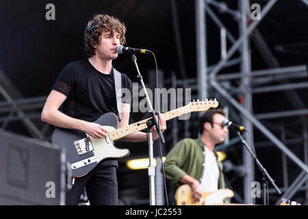 Belfast, Irlanda del Nord. 14 giu 2017 - The Kooks lanciare il Belsonic Music Festival Foto Stock