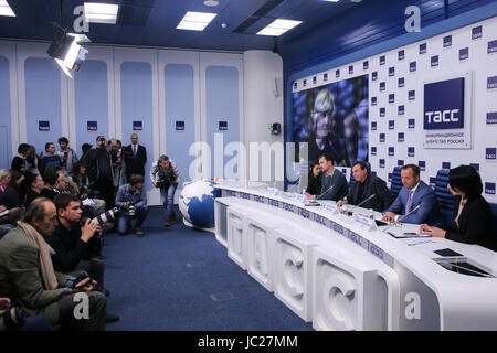 Mosca, Russia. Xiii Giugno, 2017. Alla conferenza stampa sul Alexei Uchitel film Matilda. Credito: Victor Vytolskiy/Alamy Live News Foto Stock