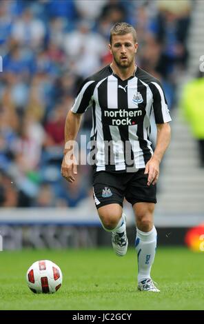 RYAN TAYLOR Newcastle United FC Newcastle United FC IBROX STADIUM GLASGOW Scozia 07 Agosto 2010 Foto Stock