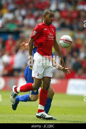 DEXTER BLACKSTOCK Nottingham Forest FC Nottingham Forest FC MASSA città di Nottingham Inghilterra 15 Agosto 2010 Foto Stock