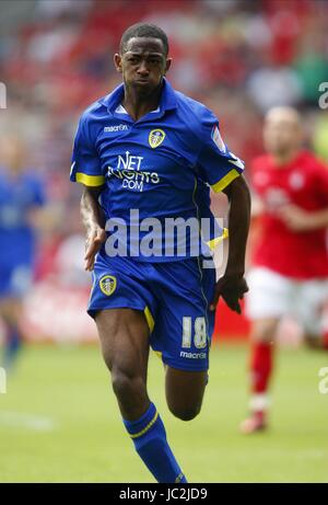 SANCHEZ WATT Leeds United FC Leeds United FC MASSA città di Nottingham Inghilterra 15 Agosto 2010 Foto Stock