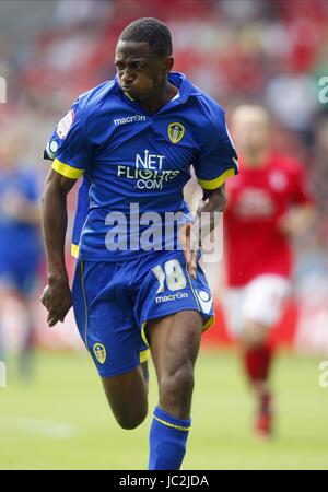 SANCHEZ WATT Leeds United FC Leeds United FC MASSA città di Nottingham Inghilterra 15 Agosto 2010 Foto Stock