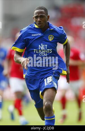 SANCHEZ WATT Leeds United FC Leeds United FC MASSA città di Nottingham Inghilterra 15 Agosto 2010 Foto Stock