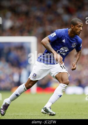 JERMAINE BECKFORD EVERTON V LUPI GOODISON PARK LIVERPOOL ENGLAND 21 Agosto 2010 Foto Stock