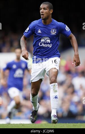 JERMAINE BECKFORD EVERTON V LUPI GOODISON PARK LIVERPOOL ENGLAND 21 Agosto 2010 Foto Stock