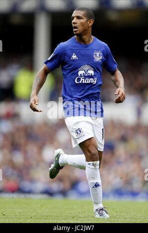 JERMAINE BECKFORD EVERTON V LUPI GOODISON PARK LIVERPOOL ENGLAND 21 Agosto 2010 Foto Stock