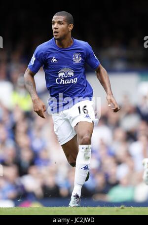 JERMAINE BECKFORD EVERTON V LUPI GOODISON PARK LIVERPOOL ENGLAND 21 Agosto 2010 Foto Stock