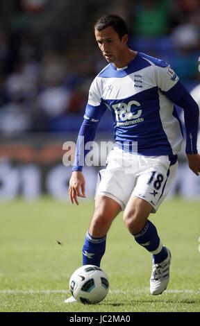 KEITH FAHEY Birmingham City FC Reebok Stadium Bolton Inghilterra 29 Agosto 2010 Foto Stock