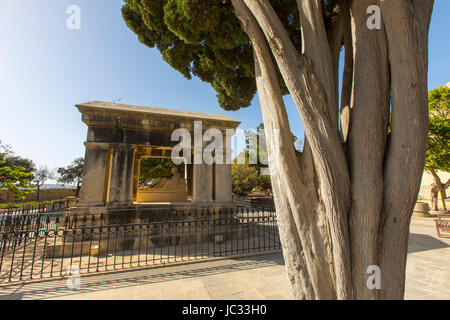 Malta, La Valletta, parco sulle mura della fortezza, Hastings Garden, Foto Stock