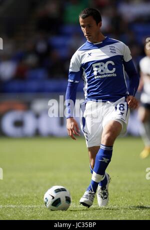 KEITH FAHEY Birmingham City FC Birmingham City FC Reebok Stadium Bolton Inghilterra 29 Agosto 2010 Foto Stock