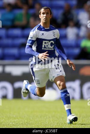 KEITH FAHEY Birmingham City FC Birmingham City FC Reebok Stadium Bolton Inghilterra 29 Agosto 2010 Foto Stock