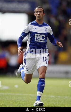 KEITH FAHEY Birmingham City FC Birmingham City FC Reebok Stadium Bolton Inghilterra 29 Agosto 2010 Foto Stock