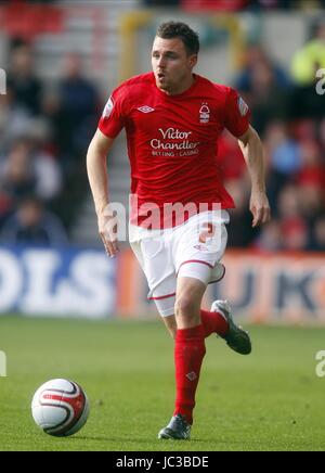 PAUL ANDERSON Nottingham Forest FC Nottingham Forest FC MASSA città di Nottingham Inghilterra 23 Ottobre 2010 Foto Stock