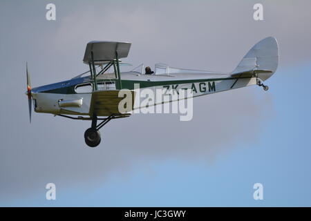 De Havilland DH 83 fox moth ZK AGM, luce passeggero piano bi. Foto Stock