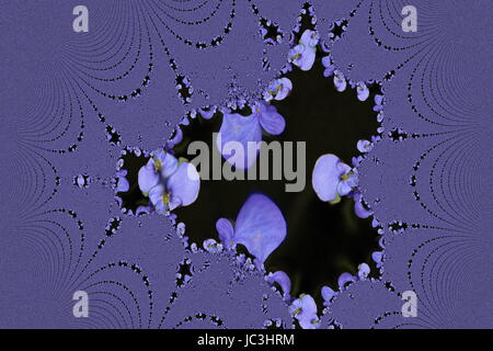 Violetta astrazione. Frattale. Foto Stock