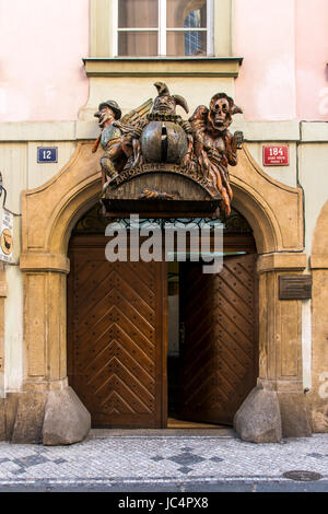 Teatro delle Marionette, Praga, Boemia, Repubblica Ceca Foto Stock