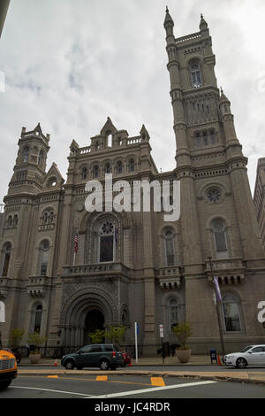 Gran Loggia di Pennsylvania tempio massonico edificio Philadelphia STATI UNITI D'AMERICA Foto Stock