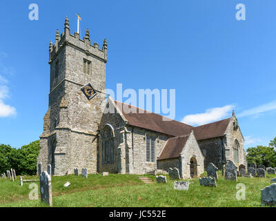 Chiesa di tutti i santi, Godshill, Isle of Wight, Regno Unito Foto Stock